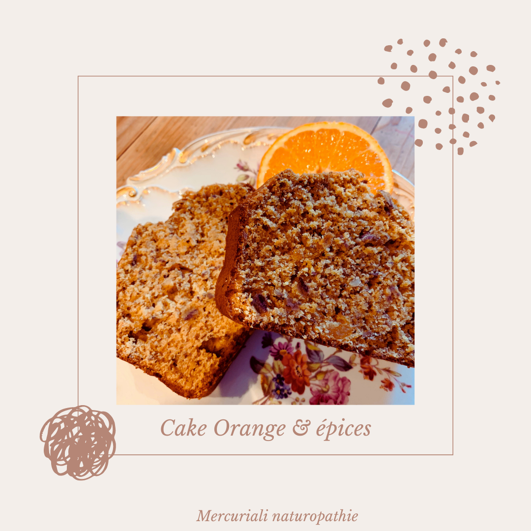 Recette cake orange&épices sans gluten et sans lactose